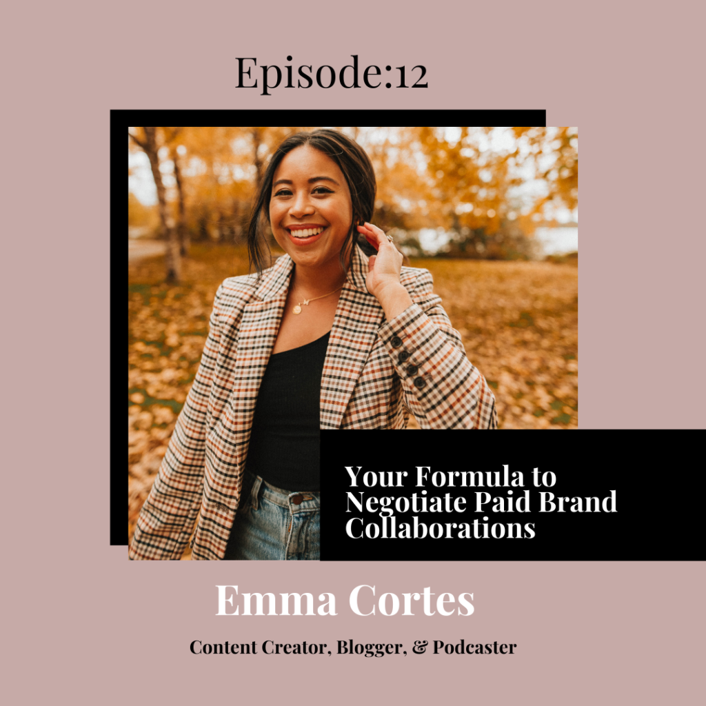 Episode 12: Your Formula to Negotiate Paid Brand Collaborations